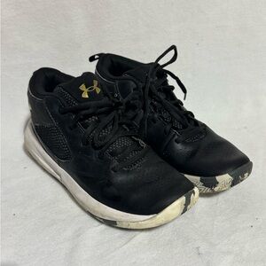 Under Armour Unisex Lockdown 5 Black Basketball Shoes Sneakers 5.5Y